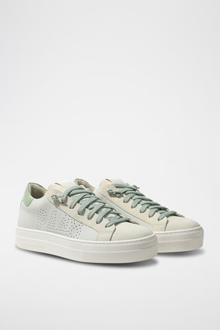 Baskets plateformes en cuir - Blanc