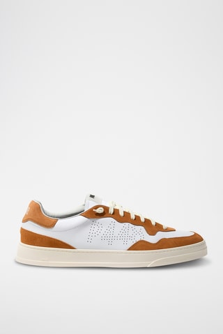 Sneakers en cuir - Orange