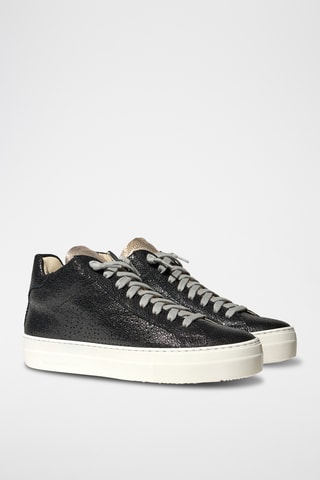 Baskets montantes en cuir - Vert