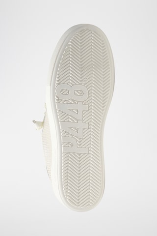 Baskets plateformes en cuir - Bleu