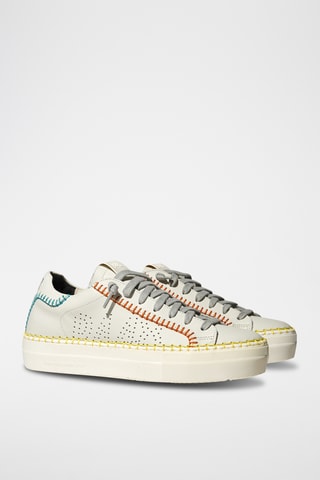 Baskets plateformes en cuir - Blanc