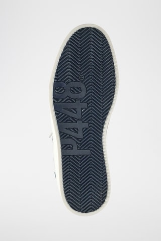Baskets en cuir - Bleu