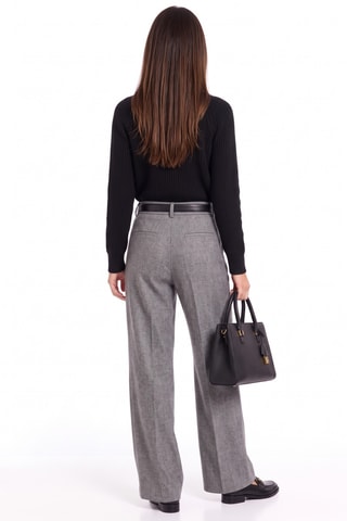 Gilet oversize en laine - Noir