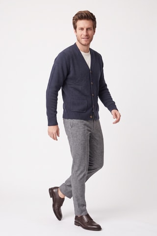 Gilet en laine - Bleu foncé