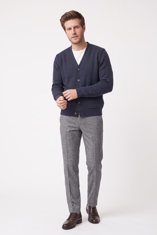 Gilet en laine - Bleu foncé