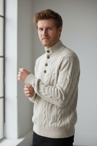 Pull en laine - Écru