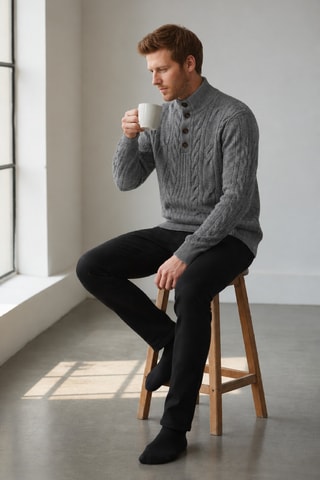 Pull en laine - Gris