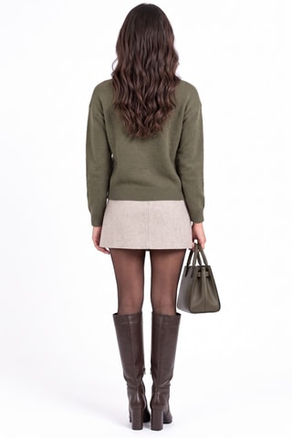 Pull en laine - Kaki