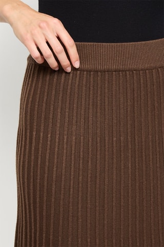 Jupe midi - Marron