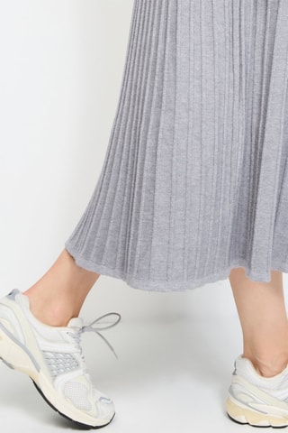 Jupe midi - Gris