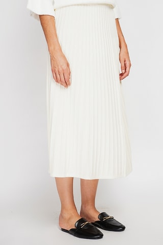 Jupe midi - Blanc