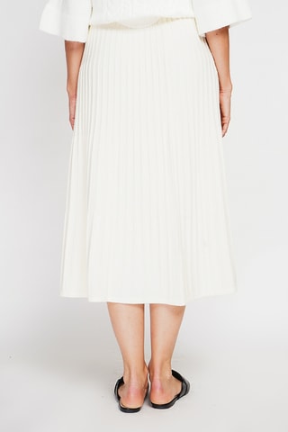 Jupe midi - Blanc