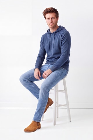 Pull à capuche - Bleu