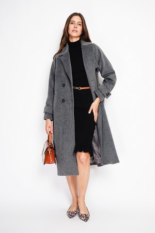 Manteau en laine - Gris foncé