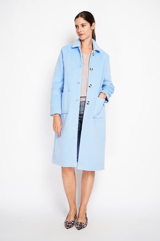 Manteau en laine - Bleu