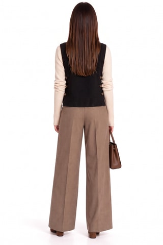 Pull sans manches en laine - Noir