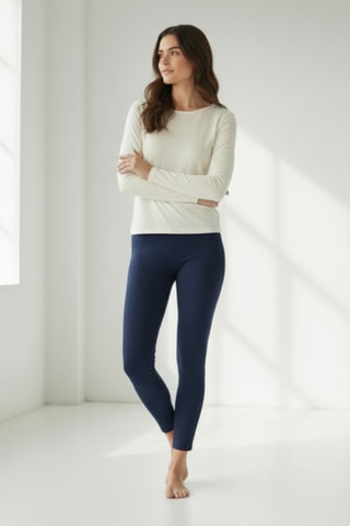 Legging taille haute - Bleu