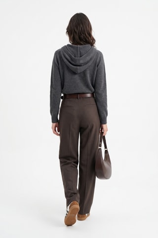 Pull oversize à capuche - Gris foncé
