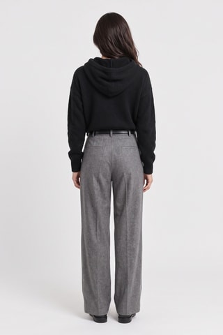 Pull oversize à capuche - Noir