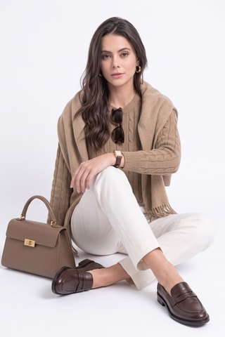 Pull en laine - Beige