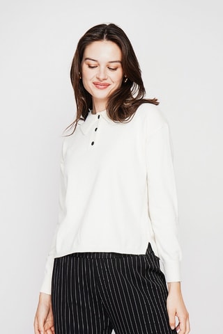 Pull oversize - Blanc