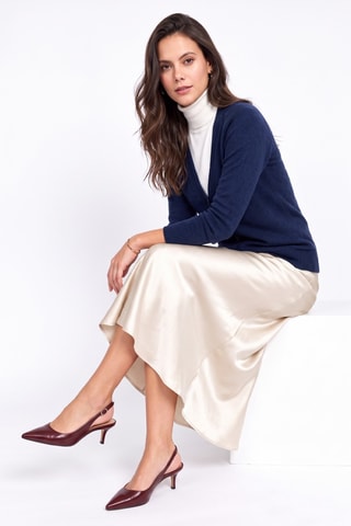 Gilet long oversize - Bleu