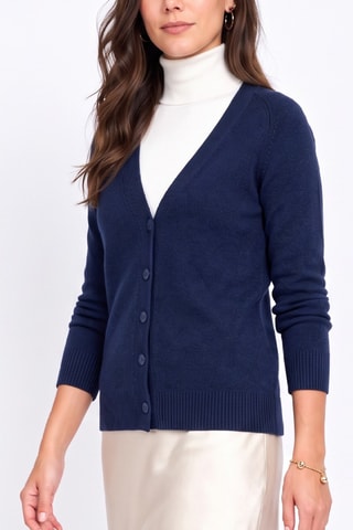 Gilet long oversize - Bleu