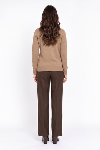 Gilet long oversize - Marron clair