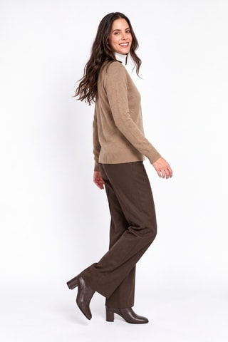 Gilet long oversize - Marron clair