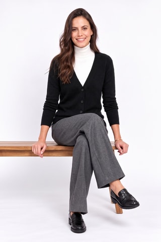 Gilet long oversize - Noir