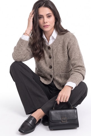 Gilet en laine - Taupe