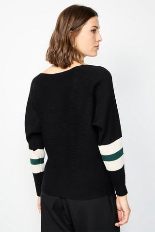 Pull - Blanc, noir et vert