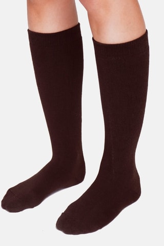 Chaussettes hautes thermiques - Marron