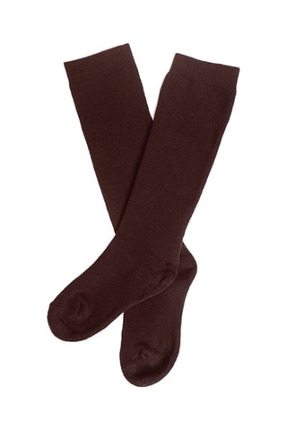 Chaussettes hautes thermiques - Marron