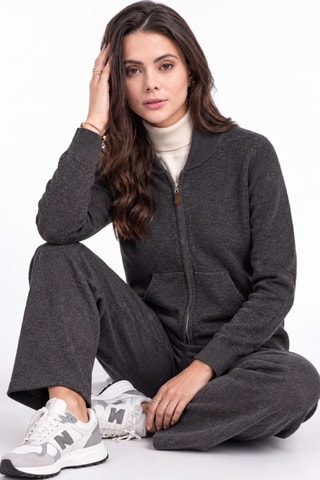Gilet à capuche - Gris foncé
