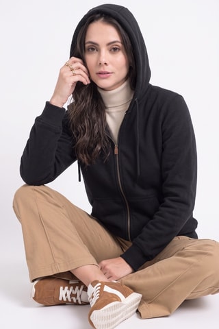 Gilet à capuche - Noir