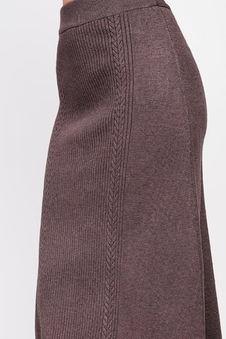 Jupe midi - Marron