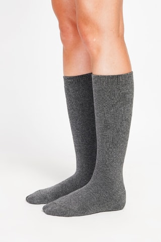Chaussettes hautes thermiques - Gris foncé