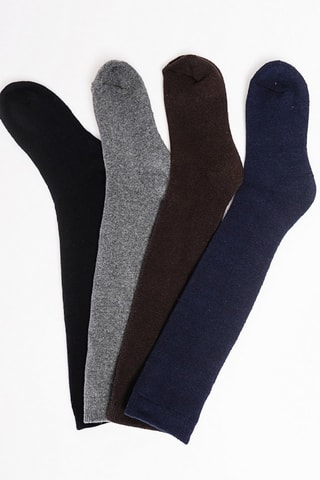 Chaussettes hautes thermiques - Gris foncé