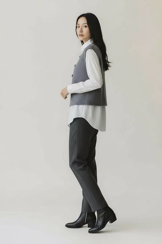 Gilet sans manches en laine - Gris