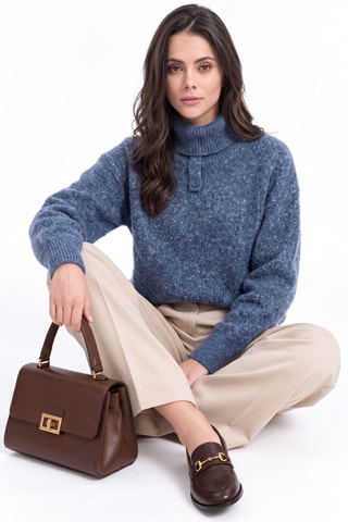Pull en laine - Bleu