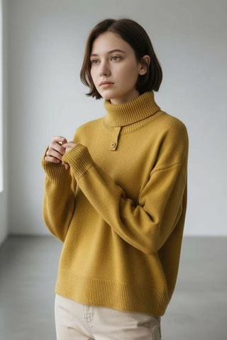 Pull en laine - Jaune