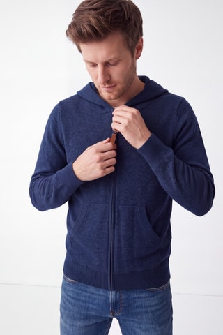 Gilet à capuche - Bleu