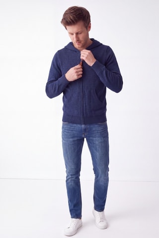 Gilet à capuche - Bleu