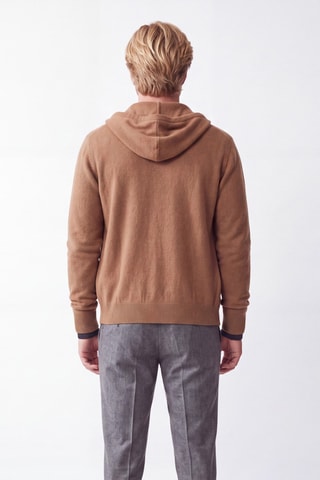 Gilet à capuche - Marron clair