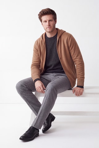 Gilet à capuche - Marron clair