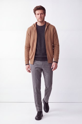 Gilet à capuche - Marron clair