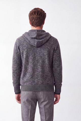Gilet à capuche - Gris foncé