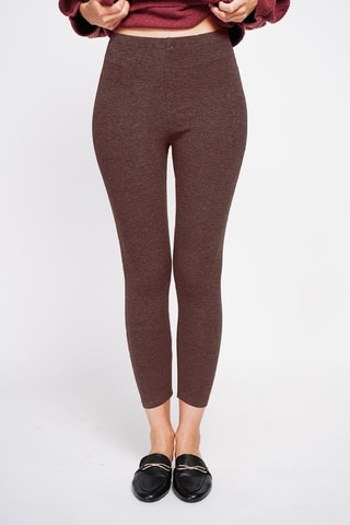 Legging taille haute  - Marron