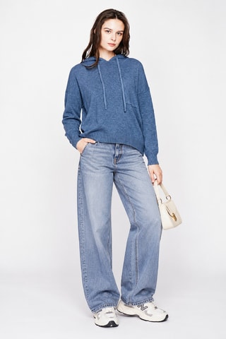 Pull à capuche - Bleu